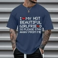 thumbnail image 2 of BlankRift Men's T Shirts Valentines Day Short Sleeve Tshirt I Loved My Girlfriend Crew Neck Pullover Top Regular Fit Casual Mens T Shirts Graphic Navy XXXL, 2 of 4