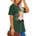 thumbnail image 6 of XCHQRTI Christmas Tree Shirt for Women Plus Size Tshirt Short Sleeve Graphic Top, 6 of 10