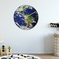 thumbnail image 3 of Luminous Earth Wall Clock Acrylic Material Silent Home Decor Wall Clock, 3 of 8