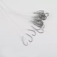 thumbnail image 6 of Aoanydony 20/28Pcs Fishhook Fly Tackle Worm Lead Head Bait Carbon Steel Fishing Hook 8#, 6 of 6