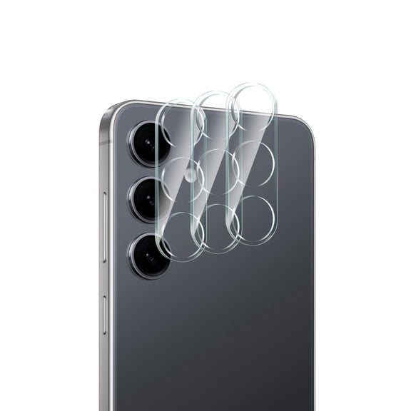 3 Pack for Samsung Galaxy S25 Fe Camera Lens Protector, Tempered Glass Film 9H Hardness, Scratch Resistant, HD Clear, Case Friendly
