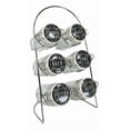 thumbnail image 6 of Wicca Kitchen Witch Alchemy Apothecary Jar Spice Metal Rack With 6 Glass Jars, 6 of 10