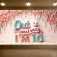 thumbnail image 3 of Glitter Design Banner Colorful Decor Party Backdrop for Kids Birthday Celebration Photo Shoot Indoor Decoration, 3 of 5