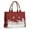 Red Christmas Snowflake-1, variant on Large Capacity Tote Bag,Red Christmas Snowflake Pattern Handbag Fashion Luxury Tote Bag,15.7"x13"x 5.1" Inches,Laptop Compatible