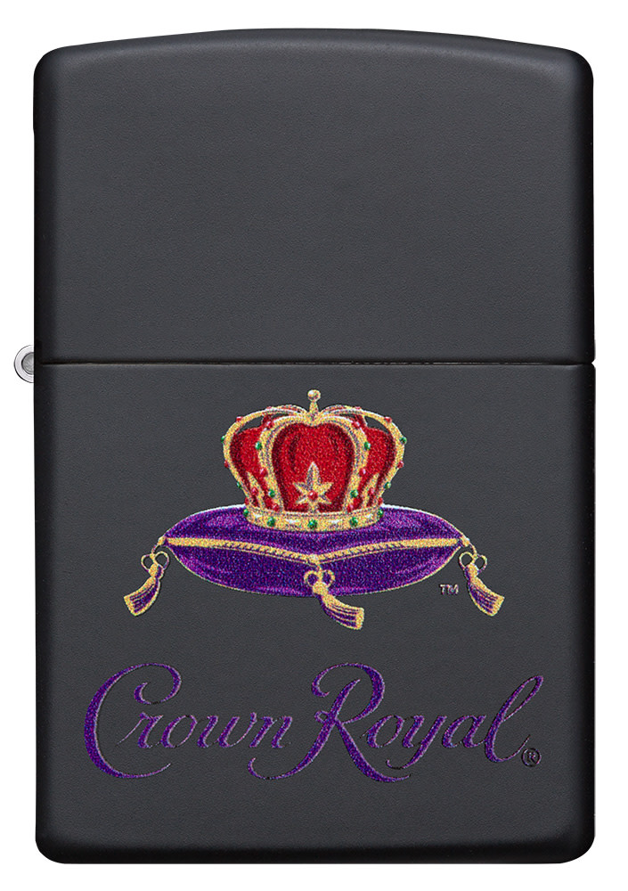 Zippo Crown Royal Black Matte Pocket Lighter