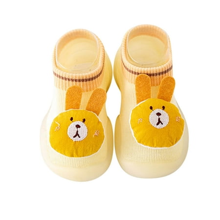 

Aompmsdx Boys Girls Animal Cartoon Socks Shoes Toddler Fleece Warmthe Floor Socks Non Slip Prewalker Shoestennis