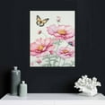 thumbnail image 5 of Nawypu  Flower Canvas Wall Art Colorful Floral Picture for Bedroom Watercolor Pink Wildflower Canvas Decor, Nature Scenery with Butterfly Print Room Decor, 5 of 5