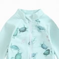 thumbnail image 6 of NIEWTR Toddler Infant Baby Boys Swimsuit Kids Rash Guard One Piece Newborn Zipper Bathing Suit Swimwear with Hat(Green,2-3 Years), 6 of 8