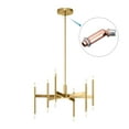 thumbnail image 5 of Uxcell Sloped Ceiling Adapter Swivel M10 M12 Thread for Chandelier Rose Gold, 5 of 5