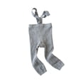 thumbnail image 3 of ibiyuan Baby Socks Suspender Style Socks Ribbed Striped Soft Breathable Stretchy Boys Girls Spring Summer Sneaker Outdoor Play Back To School,Light Gray, 3 of 5