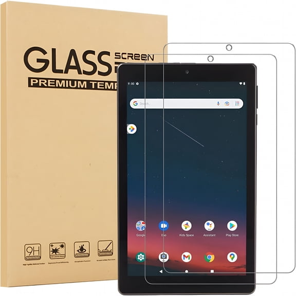 GJX 2 Pack Glass Screen Protector for 7 Inch Tablet Gen 3 (2022) - Tempered Glass Film / High Definition / 9H Hardness