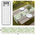 thumbnail image 3 of Olive Green Leaves Table Runner Farmhouse Botanical Branch Vintage Boho Tablerunners 13 x 60 Inch, Table Decorations Tabletop Scarf for Summer Gathering Holiday Farmhouse Kitchen Dining Decor, 3 of 8