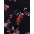 thumbnail image 4 of Gvmfive Women Summer Flared Short Sleeve Pleated Floral Tops Tunic Shirt Loose Blouse, 4 of 5