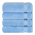 thumbnail image 5 of Cotton Paradise 100% Cotton Turkish 4 Piece Hand Towel Set, Soft Absorbent Face Towels Clearance Set, Sky Blue, 5 of 6