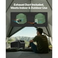 thumbnail image 2 of KFFKFF Mobile Air Cooling System, 4000BTU Triple-Speed Climate Control Device with 24H Scheduler, Air Temperature Modifiable from 16-30℃, Synchronizes with AC/DC for External Tent Camping, 2 of 9
