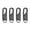 Black, variant on Universal Detachable Zipper Puller Metal Rubber Zipper for Bags Coats and Clothes Faucet Hardware Setfaucet Accessories Kitchen Faucet Parts Bathroom Faucet Parts Plumbing Fixtures Tap Hardware Repla