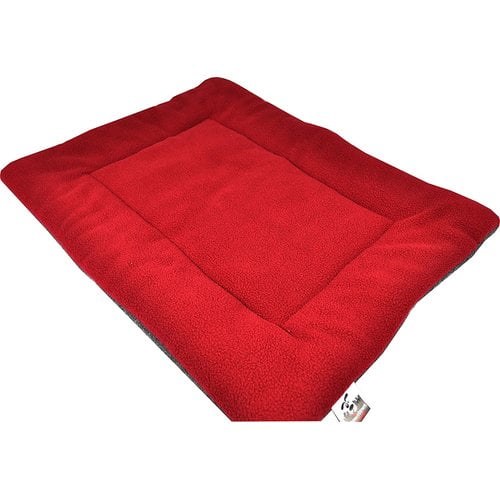 downtown pet supply comfort pet dog crate mat and nap pad, smallred