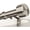 Nickel, variant on Heavy Duty Adjustable Curtain Rods for Windows, 1-Inch Diameter Matte Black Curtain Rod, 32-96 Inches