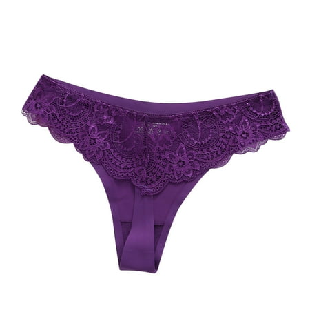XFYSSS Fashion Sexy Women s Solid Lace Plus Size High Waist Leak Proof Cotton Crotch Shorts Panties Thong Triangle Underwear