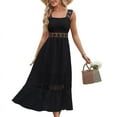 thumbnail image 1 of Robe de Plage Longue Maxi Sans Manches à Bretelles Décontractée pour Femmes, 1 of 4