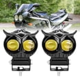 thumbnail image 2 of BTOER Dual Color Motorcycle Headlight Spotlights Motorbike Fog Lamp Running Lights, 2 of 8