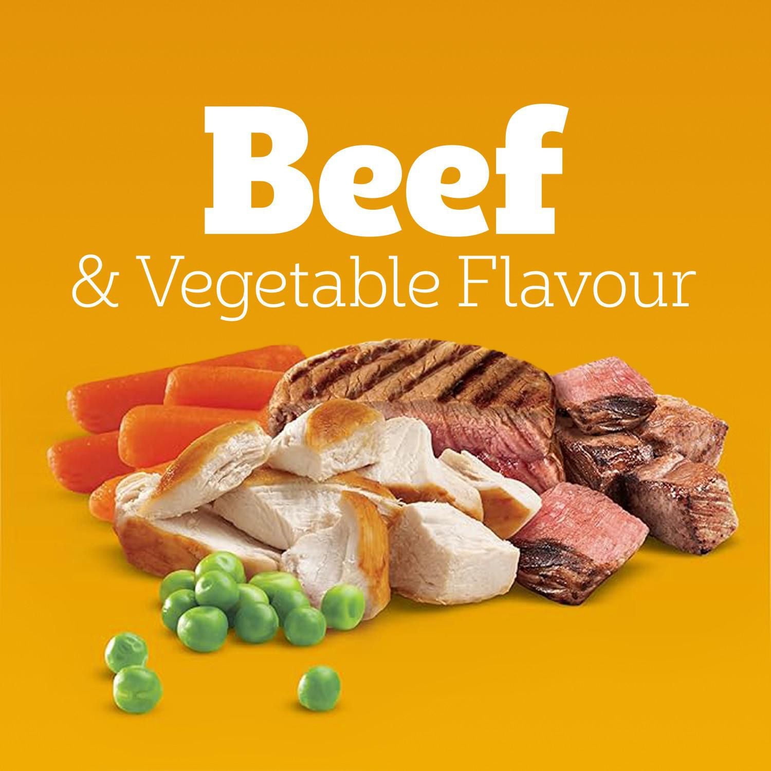 PEDIGREE Vitality+ Adult Dry Dog Food Hearty Beef and Vegetable Flavour, Bag 20kg
