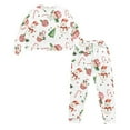 thumbnail image 4 of Yuyamidu Candy Canes Scoop Neck Pajamas Set for Women with Pockets 2 Pieces Snowman Long Sleeve Sleepwear Size M Christmas Pj Sets for Adults Casual Nightwear, 4 of 7