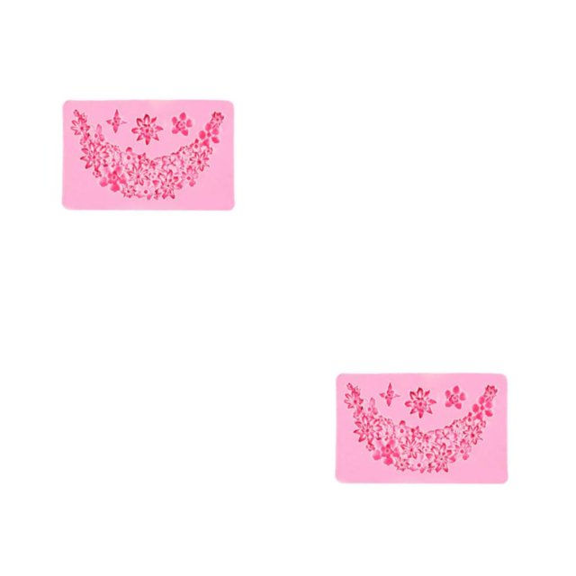 Molde de silicona para pastel Yuarrent Rosa Tipo 2 2Conjunto