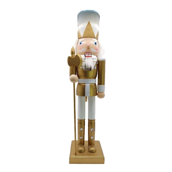Wizardi Classic Wooden Festive Decoration - Christmas Nutcracker The Axeman F07M14-45-N01315D