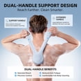 thumbnail image 4 of Electric Body Brush Back Scrubber for Shower, Waterproof Long Dual Handle Power Body Scrubber with 3 Heads, Rechargeable Bath Brush & 2 Speeds, for Cleansing, Exfoliating and Massaging Skin, 4 of 10