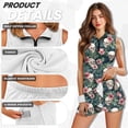 thumbnail image 5 of KUIFORTI Skull Flower Matching Golf Shirts for Couple Quarter Zip Matching Couple Golf Shirts Workout Athletic Dresses Quick Dry Breathable Fabric for Golf,Tennis,Hiking,Running,Gym, 5 of 7