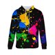 thumbnail image 4 of Sudadera con capucha para hombre, estilo casual, con cuello redondo, estampado, manga larga, blusa de poliéster, 4 of 5