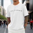 thumbnail image 2 of Big and Tall Shirts for Men Summer T Shirt Crew Neck Short Sleeve Oversized T Shirt With City Print Basic Shirts Men Loose Casual Sports Men's Pack 3xlt for Big And Tall Wear around XL, 2 of 5