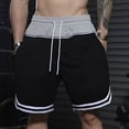 thumbnail image 2 of Men's 11" Athletic Shorts Quick Dry Elastic Performance Basketball Shorts with Pockets Black, 2 of 6
