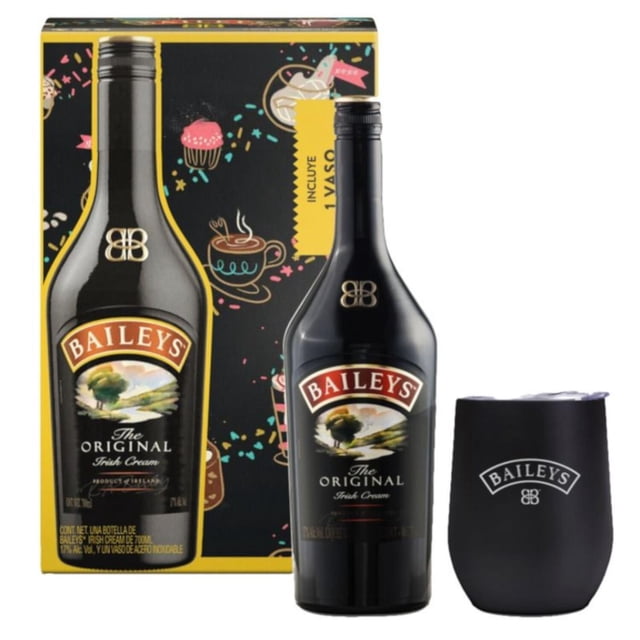 Crema de Whisky Baileys C/Vaso de Acero 700 ml