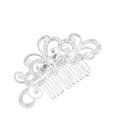 thumbnail image 2 of Peineta de aleación con diamantes de imitación blancos, pinza para el cabello, tocado de novia europeo y americano con flores de perla caliente, accesorios para el cabello, accesorios de novia, 2 of 5
