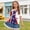 F Multicolor, variant on ITSAME 4th of July Girls One Shoulder T-Shirts Independence Day Patriotic Tops American Flag Graphic Tee Multicolor Size 5