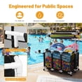 thumbnail image 3 of Yescom 424 Gallon Pool Float Storage Bin for Toys Raft Noodles 52"x33"x67" 2 Tiers Rolling Cart, 3 of 9