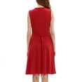 thumbnail image 3 of Vestido sin mangas con lunares retro Zulema vintage Cuello cuadrado L, 3 of 8