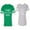 Men Green / Women Heather, variant on Hubs Dad Mama Boss Matching Couple Cotton Jerseys (Men Green / Women Black) (Men S / Women S)