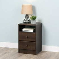 Prepac Astrid 2-Drawer Nightstand, Rich Espresso