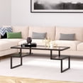 thumbnail image 5 of Evelyn&Zoe Zander 45" Wide Rectangular Coffee Table, Nickel, 5 of 12