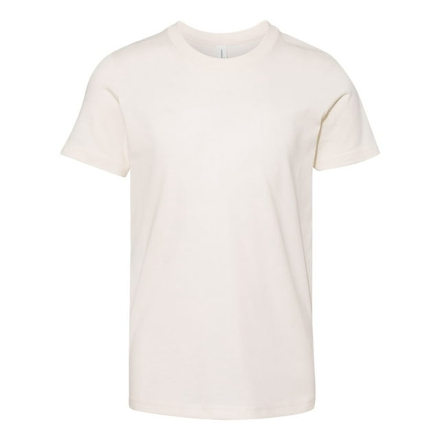 BELLA+CANVAS T-Shirt en Jersey à Manches Courtes 3001Y, L, Naturel