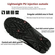 ulogu Waterproof Steel Toe Shoes for Men Lightweight Non-Slip Sneakers Puncture Proof Shoes (Men Size 10, Black)