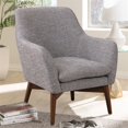 thumbnail image 2 of Paris Accent Chair in Ashen Gray Woven Polyester Performance Fabric, 2 of 13