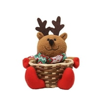Bpyeka Plush Toys, Christmas Decorative Doll Candy Basket Doll Mall Ornaments Desktop Holiday Decoration Props Kids Toys Gifts