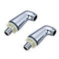 thumbnail image 2 of Lefu 2Pcs Chrome Deck Mounted Bath Filler Shower Mixer Tap Legs Adapter Extension, 2 of 9