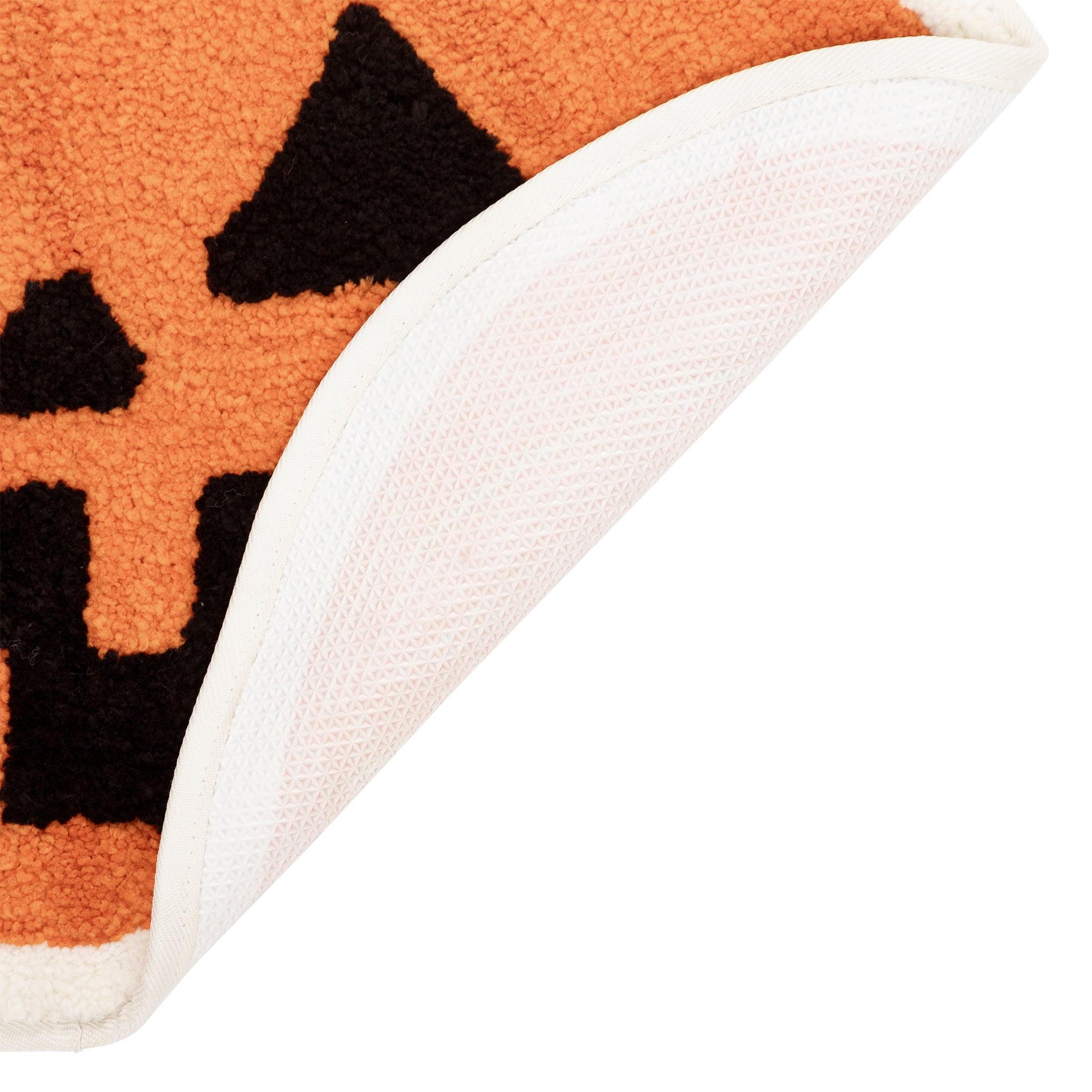 Way to Celebrate! Orange Pumpkin Shaped Bath Rug, 17" x 24"