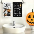 thumbnail image 3 of Halloween Hand Towel Set of 2, Hey Boo Hand Towels, 18x26 Inch, Scary Pumpkin Towel for Bathroom Home Kitchen, Soft Towel Fall Halloween Holiday Decoration, Black Cat Bats Decor Towels, 3 of 6
