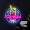 thumbnail image 3 of Handmadetneonsign Milkshake Open Neon Led Sign, Open Milkshake Neon Sign, Milkshakes Neon Light, 3 of 5